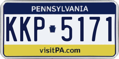 PA license plate KKP5171