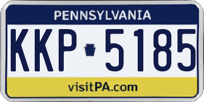 PA license plate KKP5185
