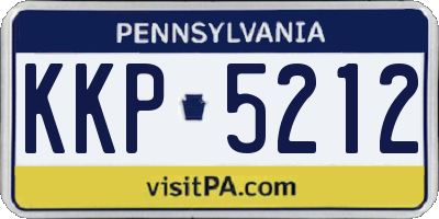 PA license plate KKP5212