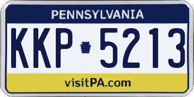 PA license plate KKP5213