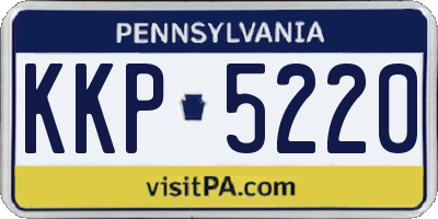 PA license plate KKP5220