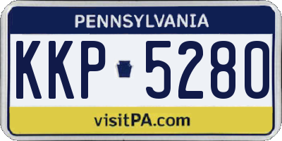 PA license plate KKP5280