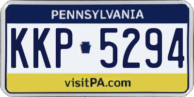 PA license plate KKP5294