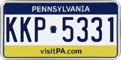 PA license plate KKP5331