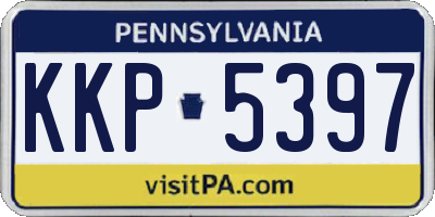 PA license plate KKP5397