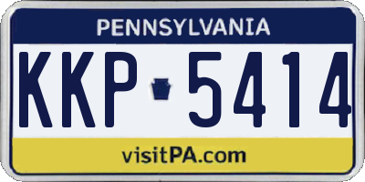 PA license plate KKP5414