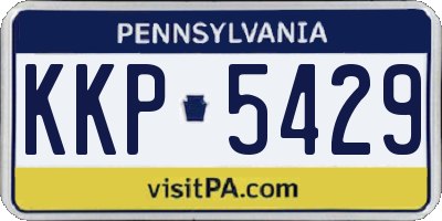PA license plate KKP5429