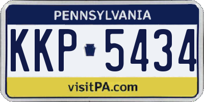 PA license plate KKP5434