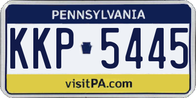 PA license plate KKP5445