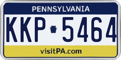 PA license plate KKP5464