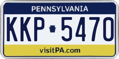 PA license plate KKP5470