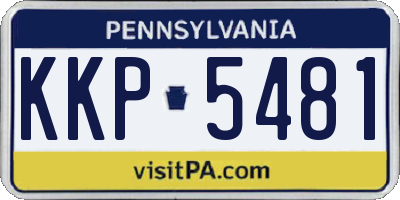 PA license plate KKP5481