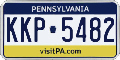 PA license plate KKP5482
