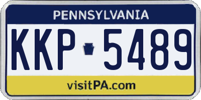 PA license plate KKP5489