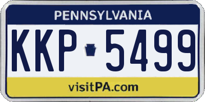 PA license plate KKP5499