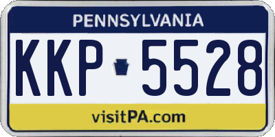 PA license plate KKP5528