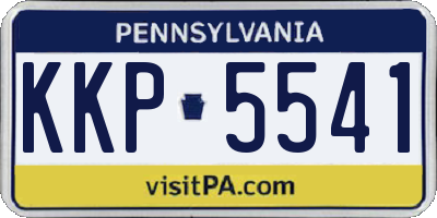 PA license plate KKP5541