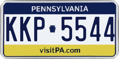 PA license plate KKP5544