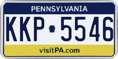 PA license plate KKP5546