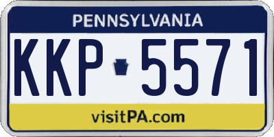 PA license plate KKP5571
