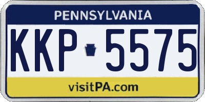 PA license plate KKP5575