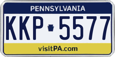 PA license plate KKP5577