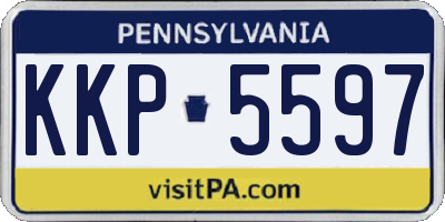 PA license plate KKP5597