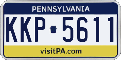 PA license plate KKP5611