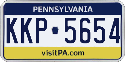 PA license plate KKP5654