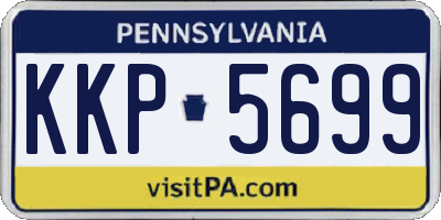 PA license plate KKP5699