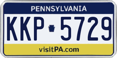 PA license plate KKP5729