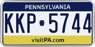 PA license plate KKP5744