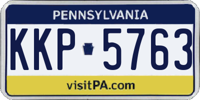 PA license plate KKP5763