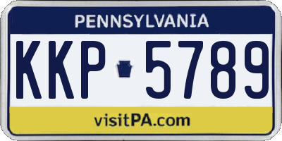 PA license plate KKP5789