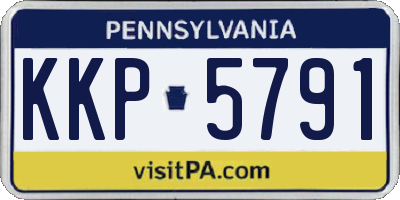 PA license plate KKP5791