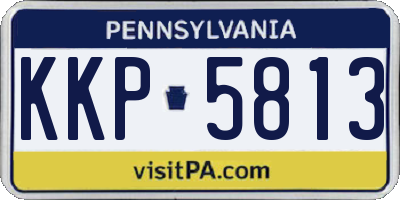 PA license plate KKP5813