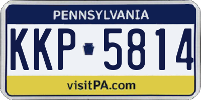 PA license plate KKP5814