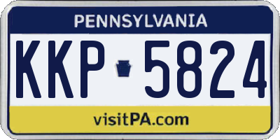 PA license plate KKP5824