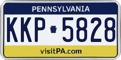 PA license plate KKP5828