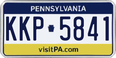 PA license plate KKP5841