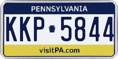 PA license plate KKP5844