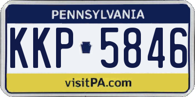 PA license plate KKP5846