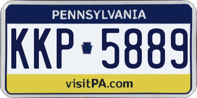 PA license plate KKP5889