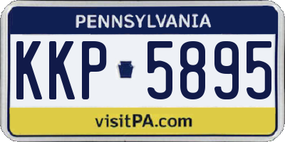 PA license plate KKP5895