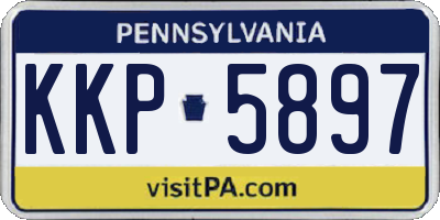 PA license plate KKP5897