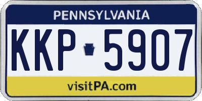 PA license plate KKP5907