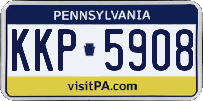 PA license plate KKP5908