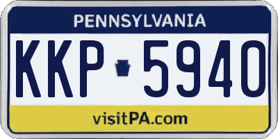 PA license plate KKP5940