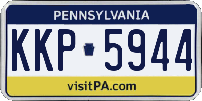 PA license plate KKP5944