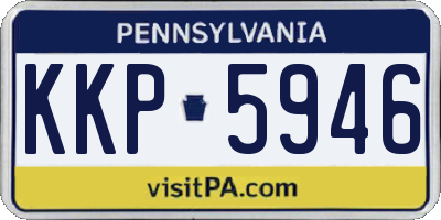PA license plate KKP5946